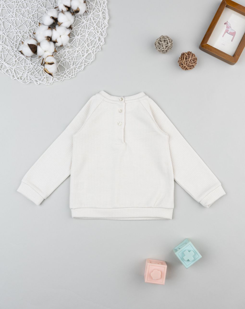 Felpa bimba bianca gatto