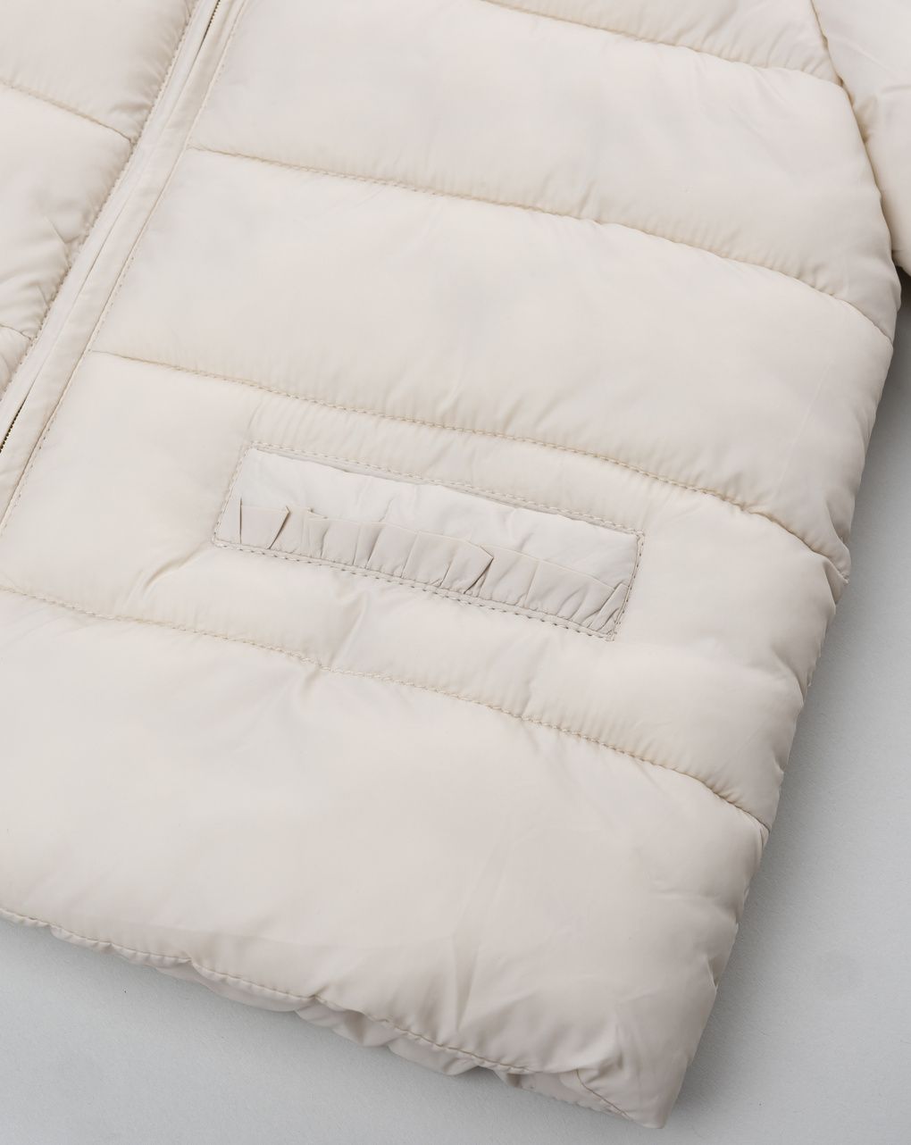 Giacca trapuntata bambina beige