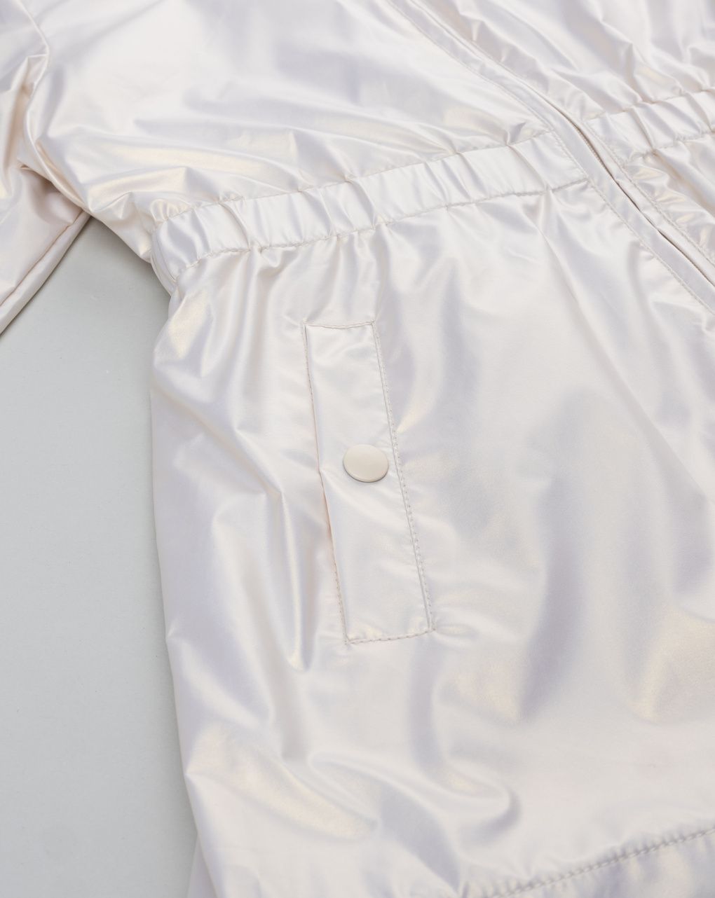 Giacca bambina bianco cangiante