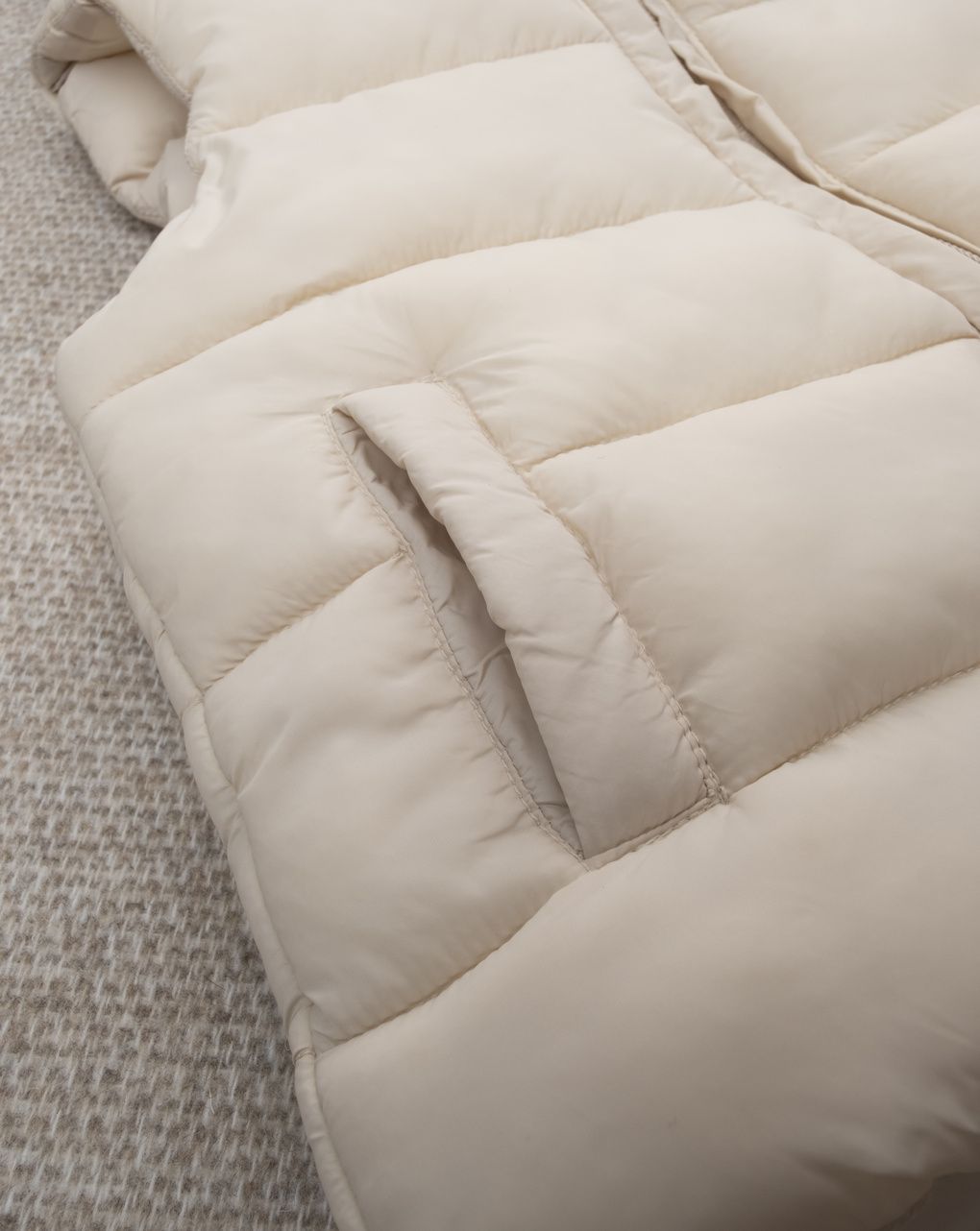 Gilet bimbo bianco nylon riciclato