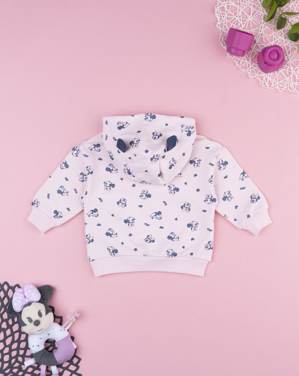 Felpa rosa bimba disney minnie