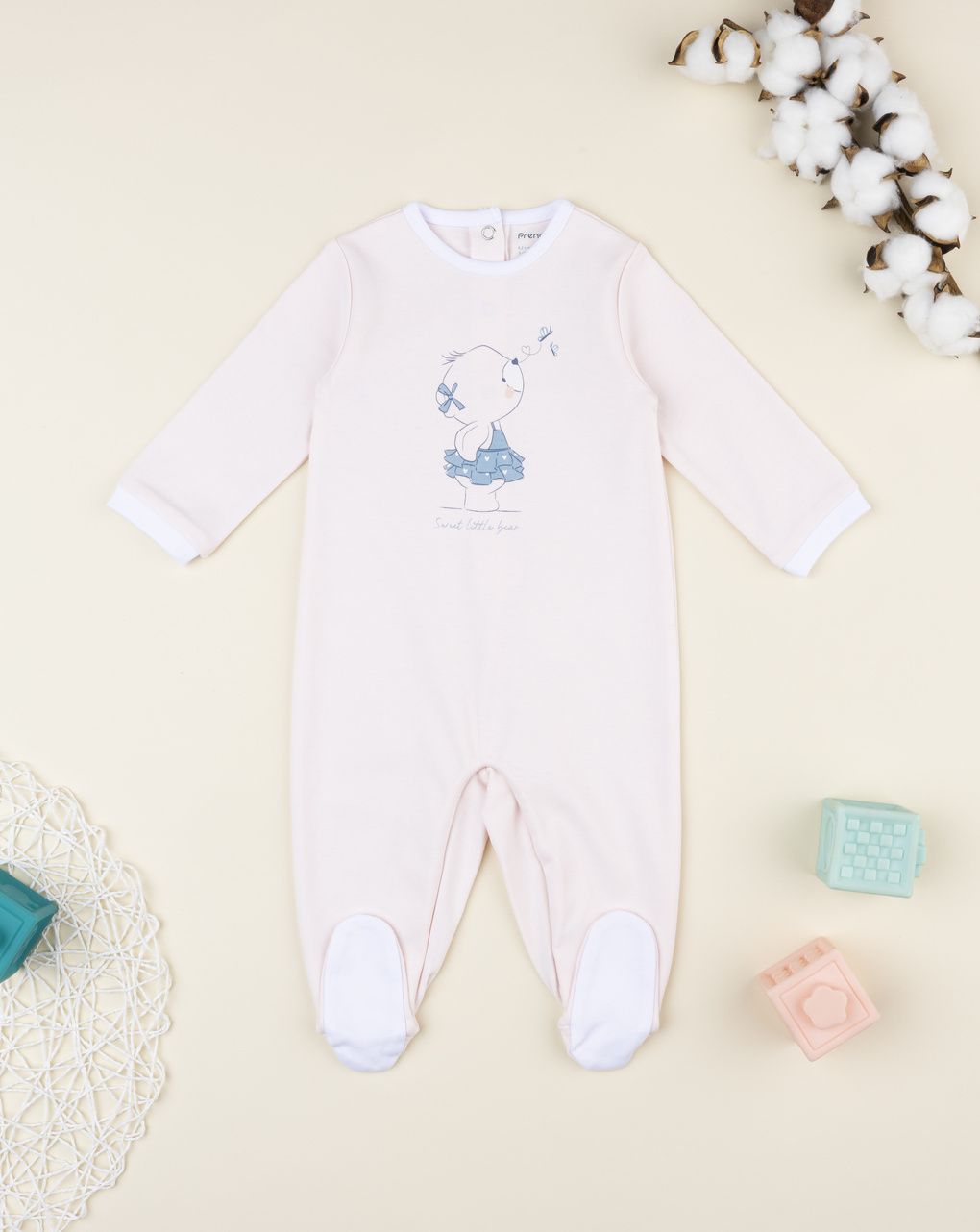 Tutina neonata rosa orsetto