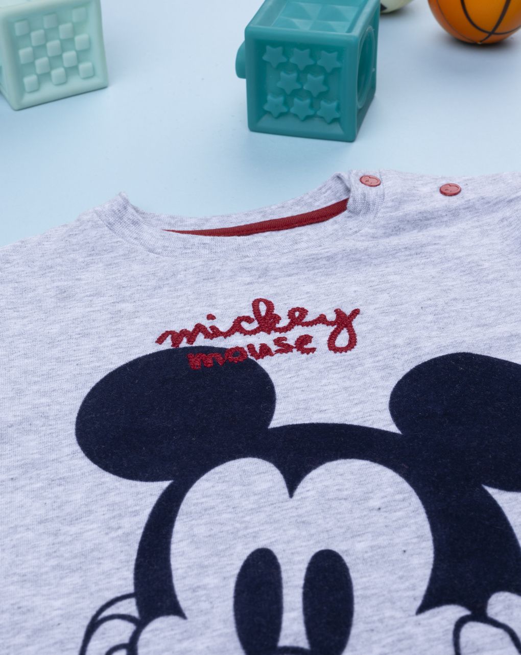 T-shirt girigia bimbo topolino