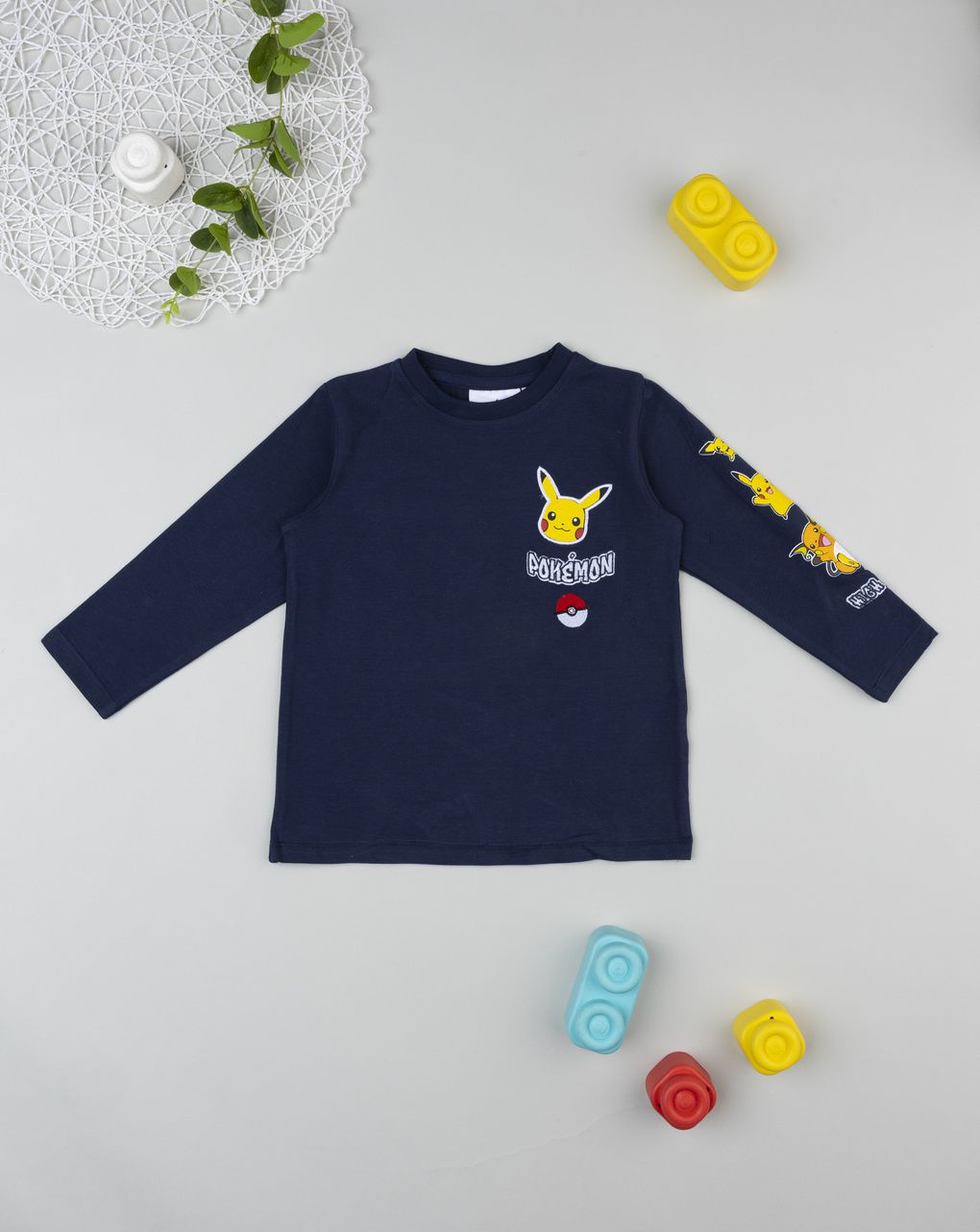 T-shirt blu notte bambino pokemon