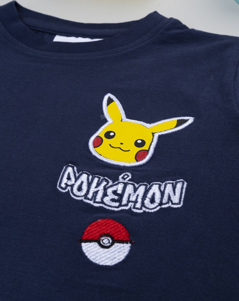 T-shirt blu notte bambino pokemon