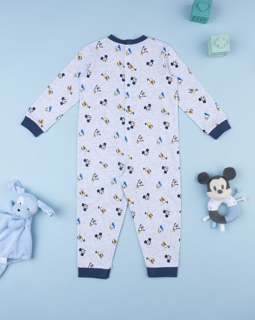 Pigiamone bimbo grigio/blu disney