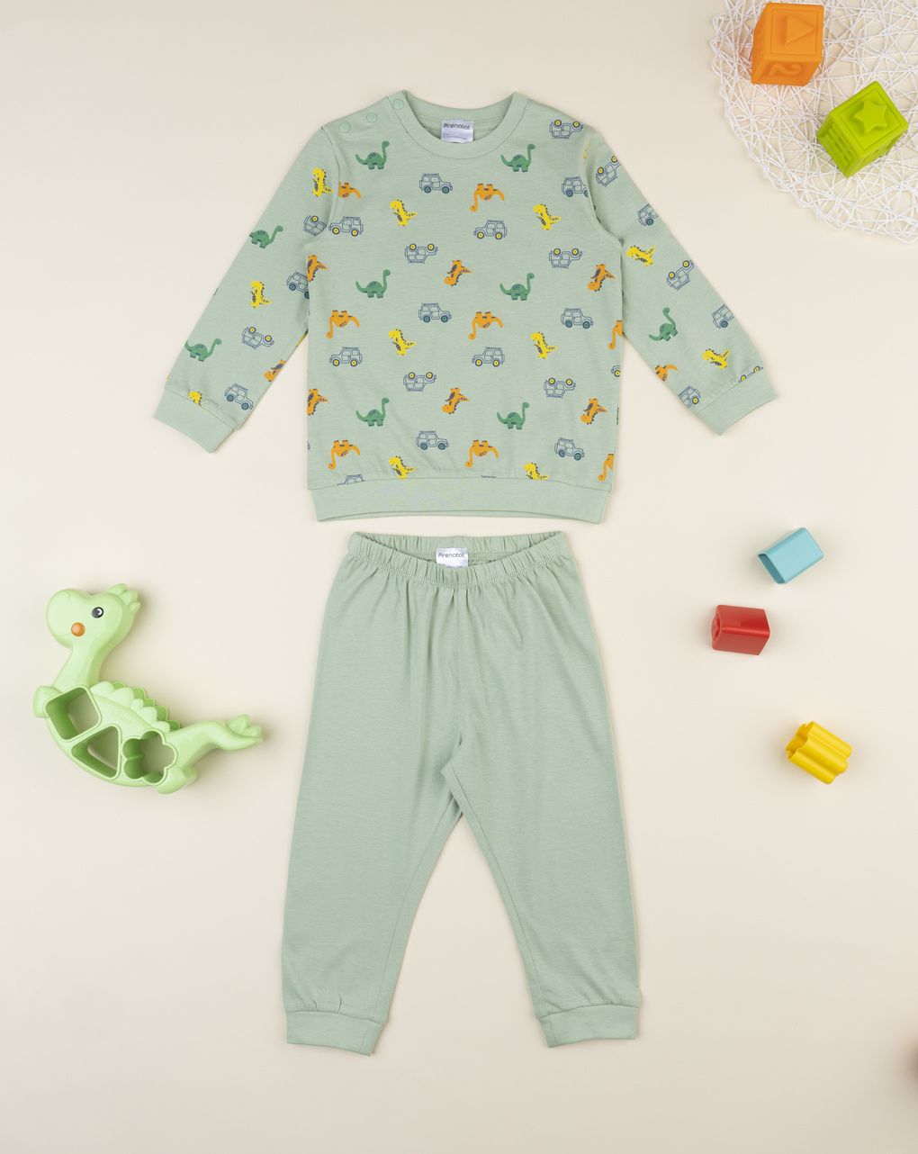 Pigiama bimbo due pezzi verde