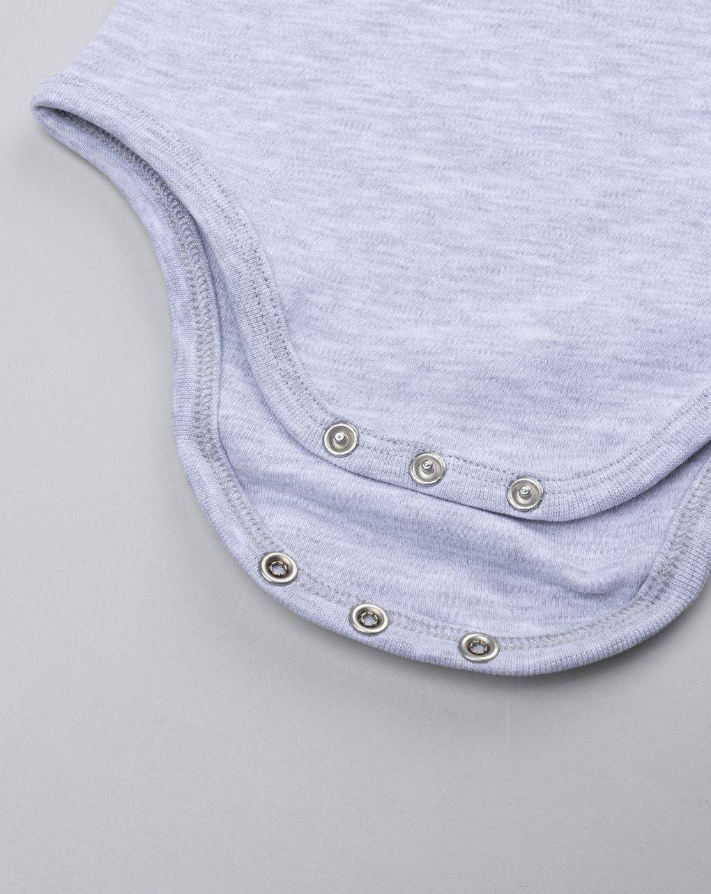 Body bimba grigio melange manica lunga