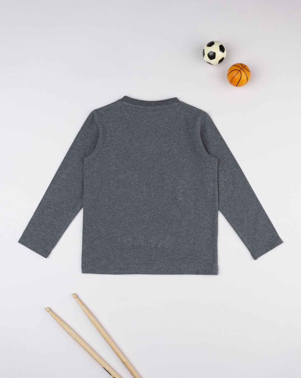 T-shirt bimbo grigia stampa spiderman