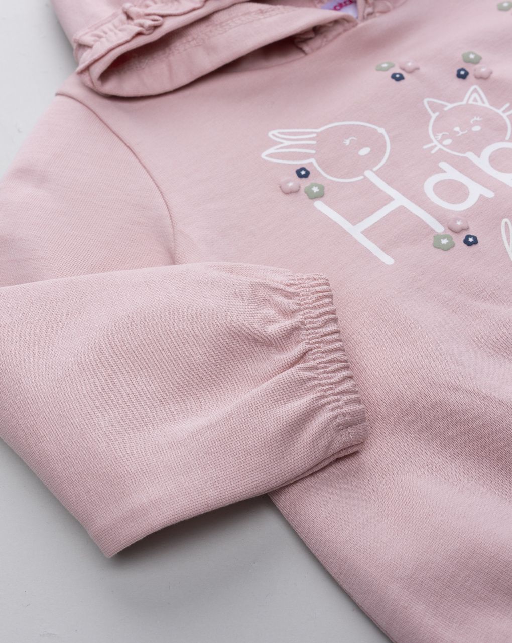 Completo jogging bimba rosa "happy forever"