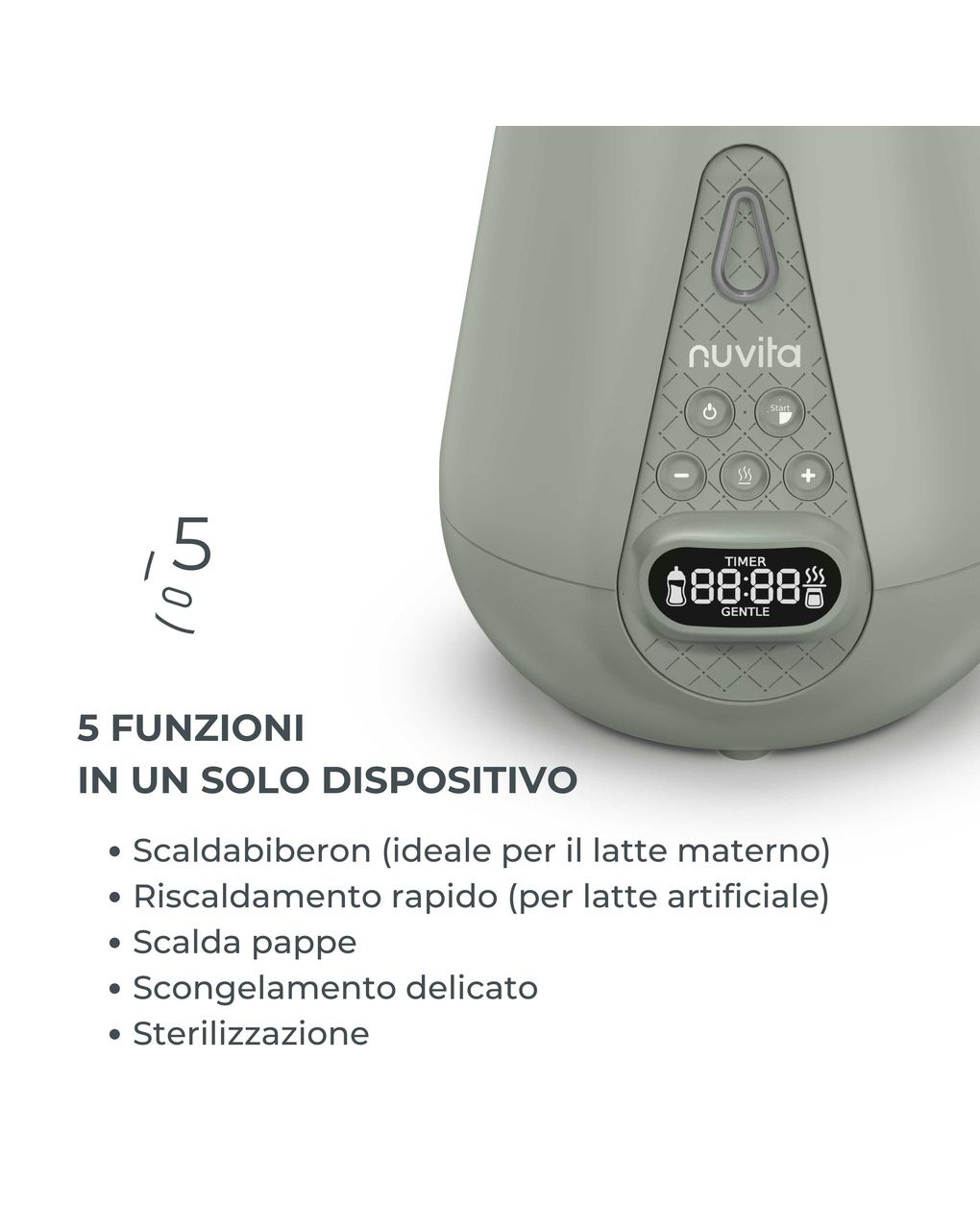 Scaldabiberon e sterilizzatore ultraveloce - nuvita