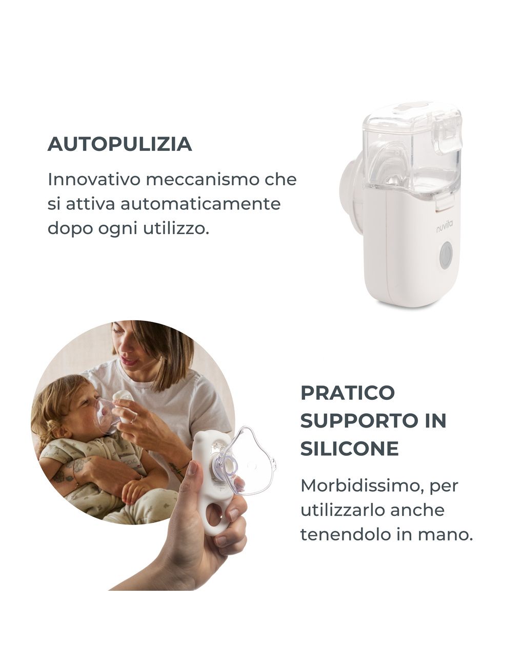 Aerosol indossabile con tecnologia mesh - nuvita