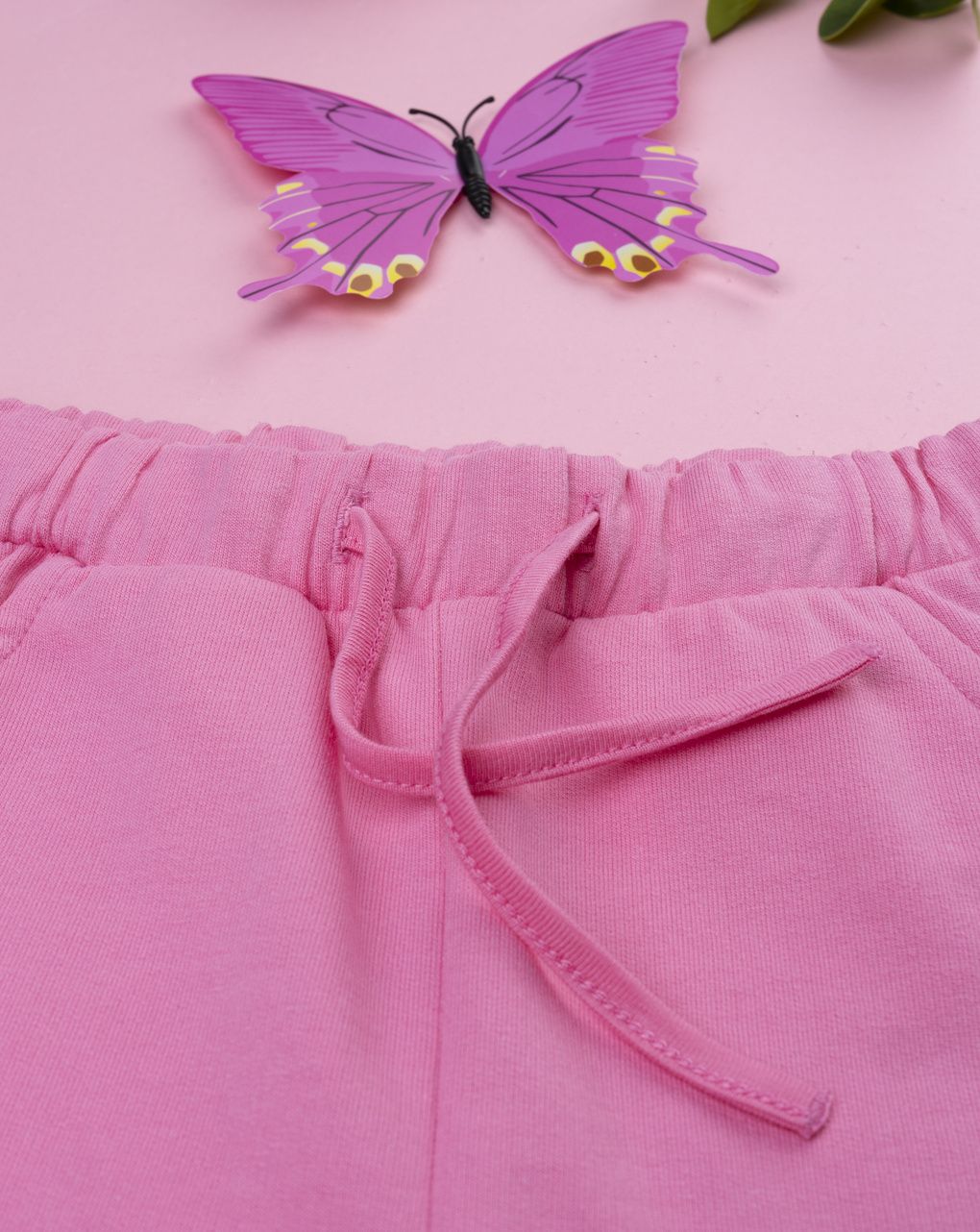 Pantalone bimba rosa stampa farfalle