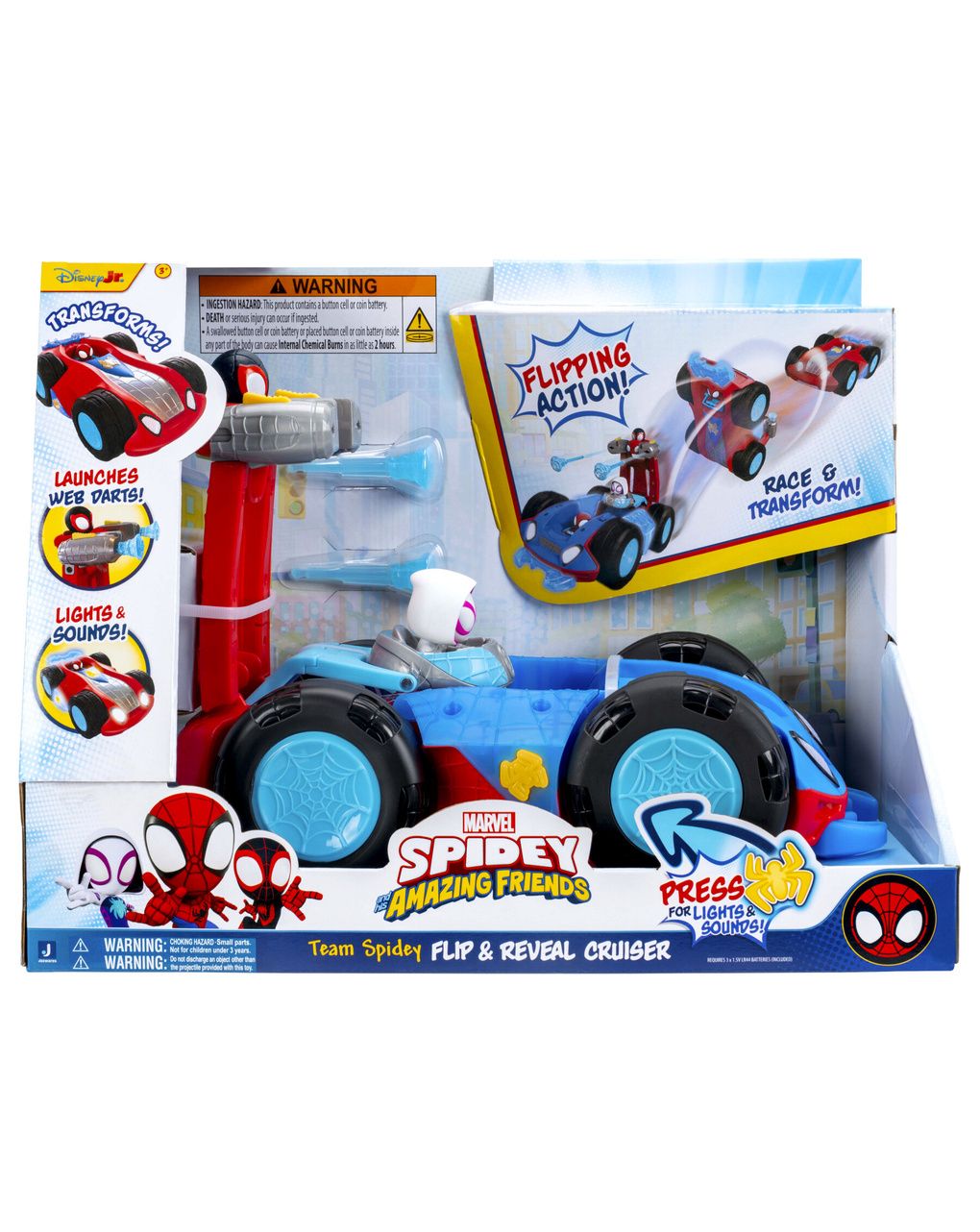 Veicolo deluxe ribaltabile - 3+ - spidey