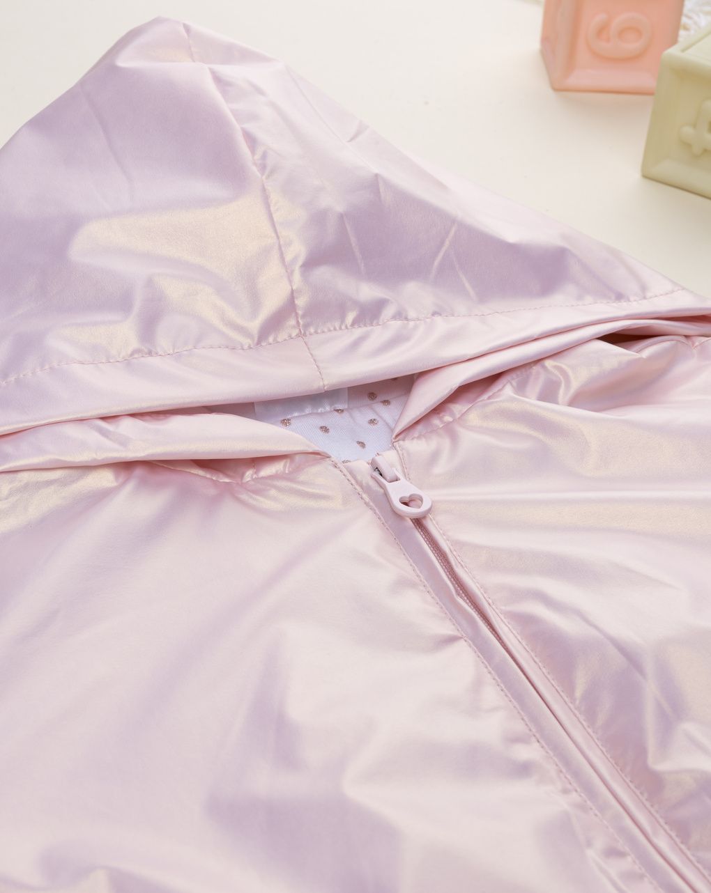 Giacca bambina rosa cangiante