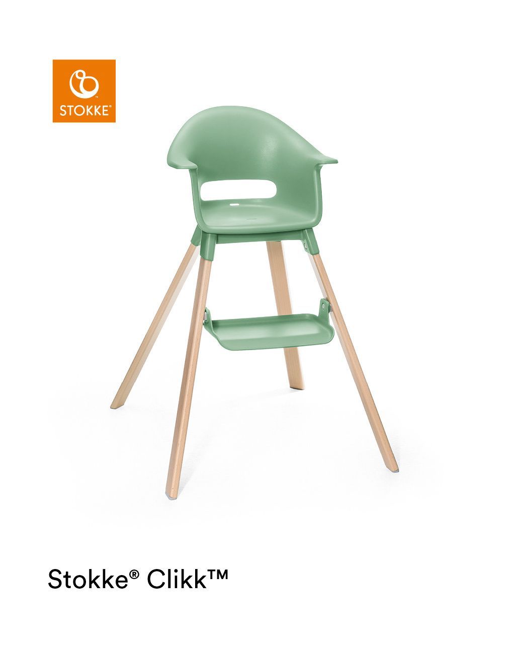Seggiolone clikk™ high chair - clover green - stokke®