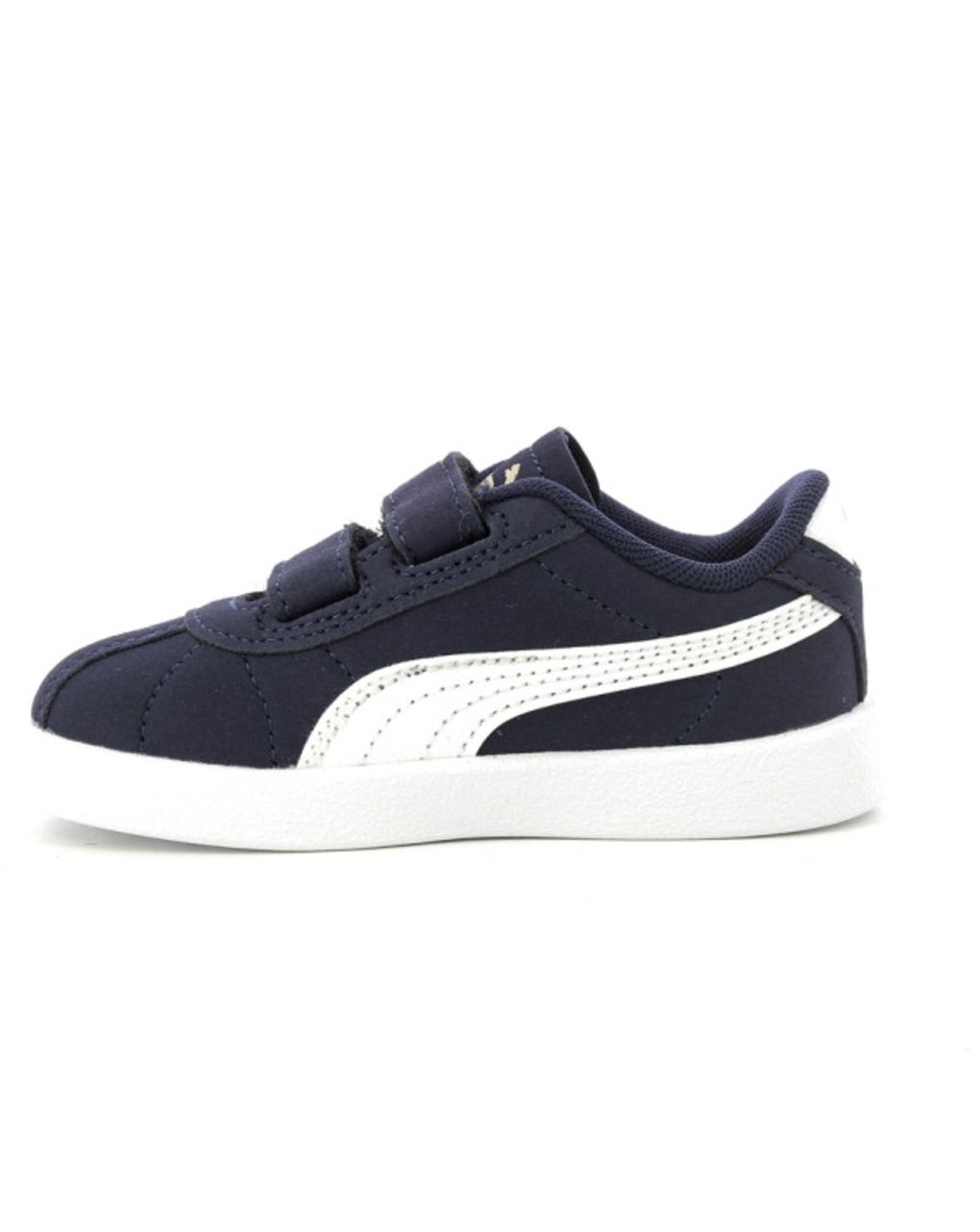 Scarpa puma bambino scamosciata royal banda bianca