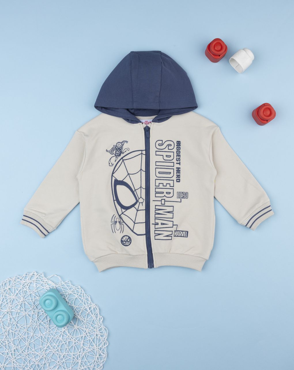 Felpa cappuccio bambino spiderman