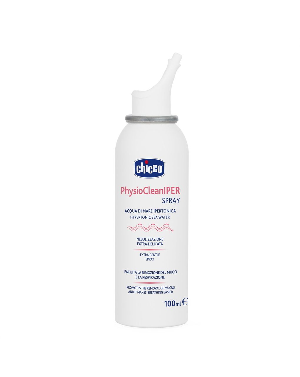 Acqua di mare ipertonica spray physioclean 100ml - chicco