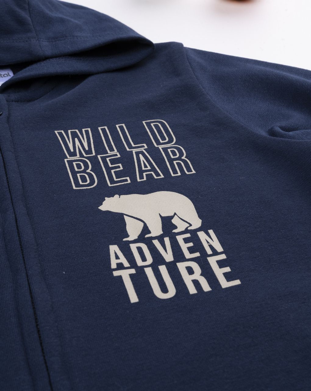 Felpa con cappuccio bambino blu scuro