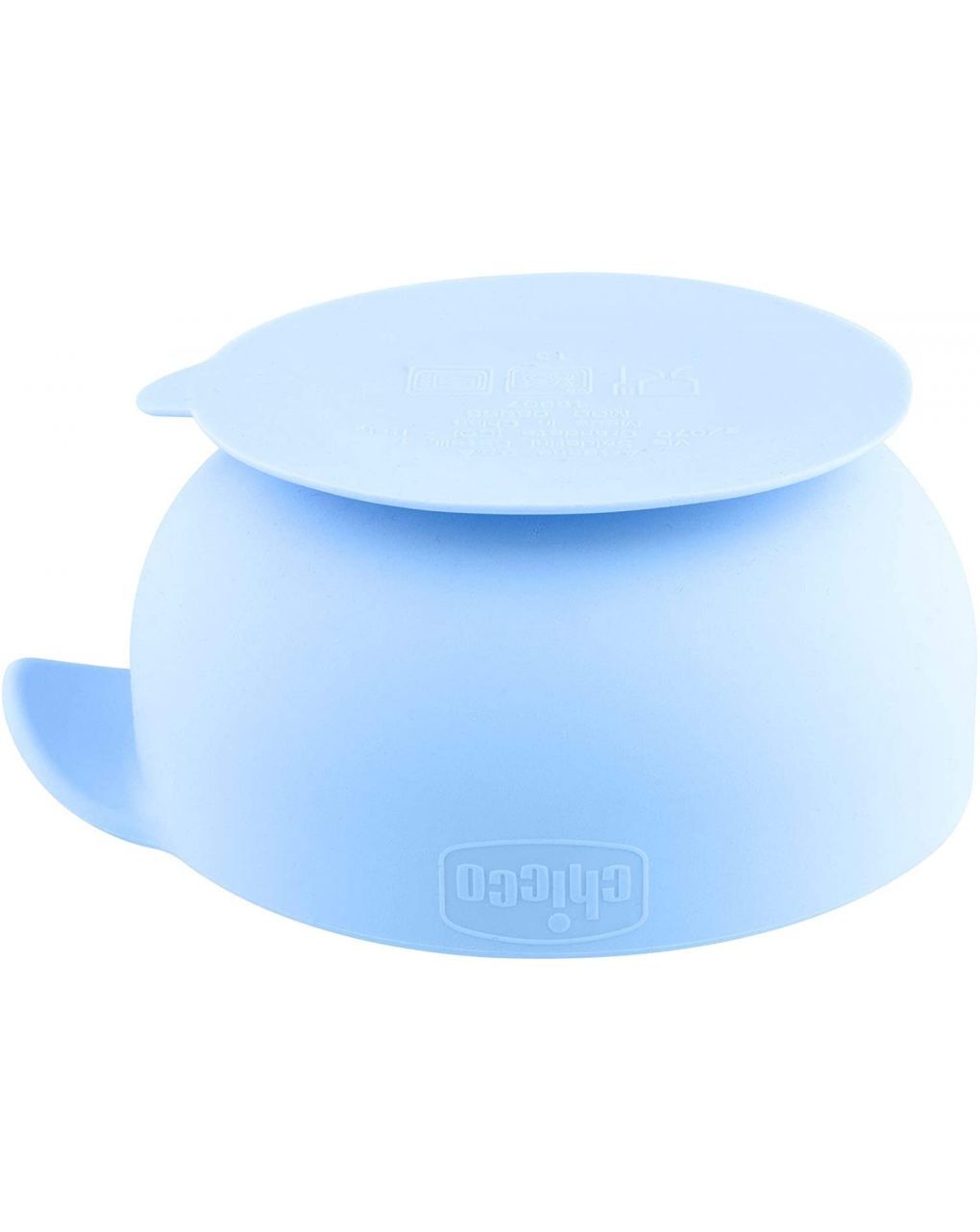 Ciotola silicone con ventosa 6m+ azzurra - chicco