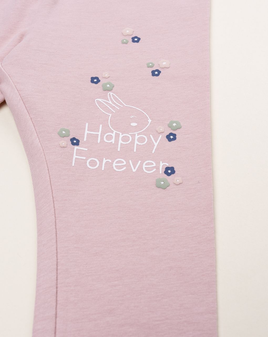 Legging bimba rosa stampato