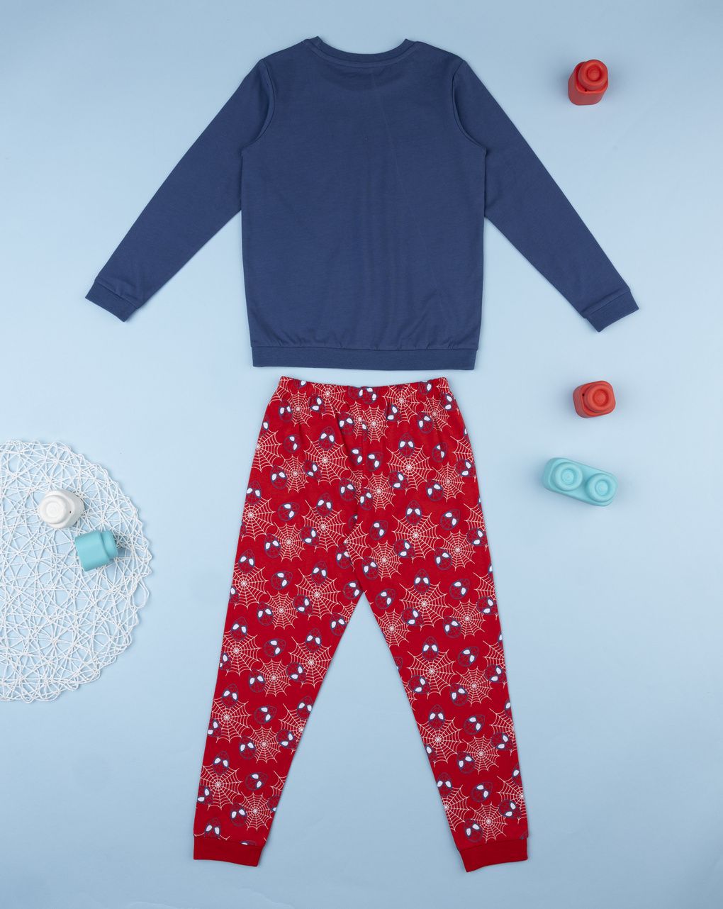 Pigiama bambino blu/rosso spiderman
