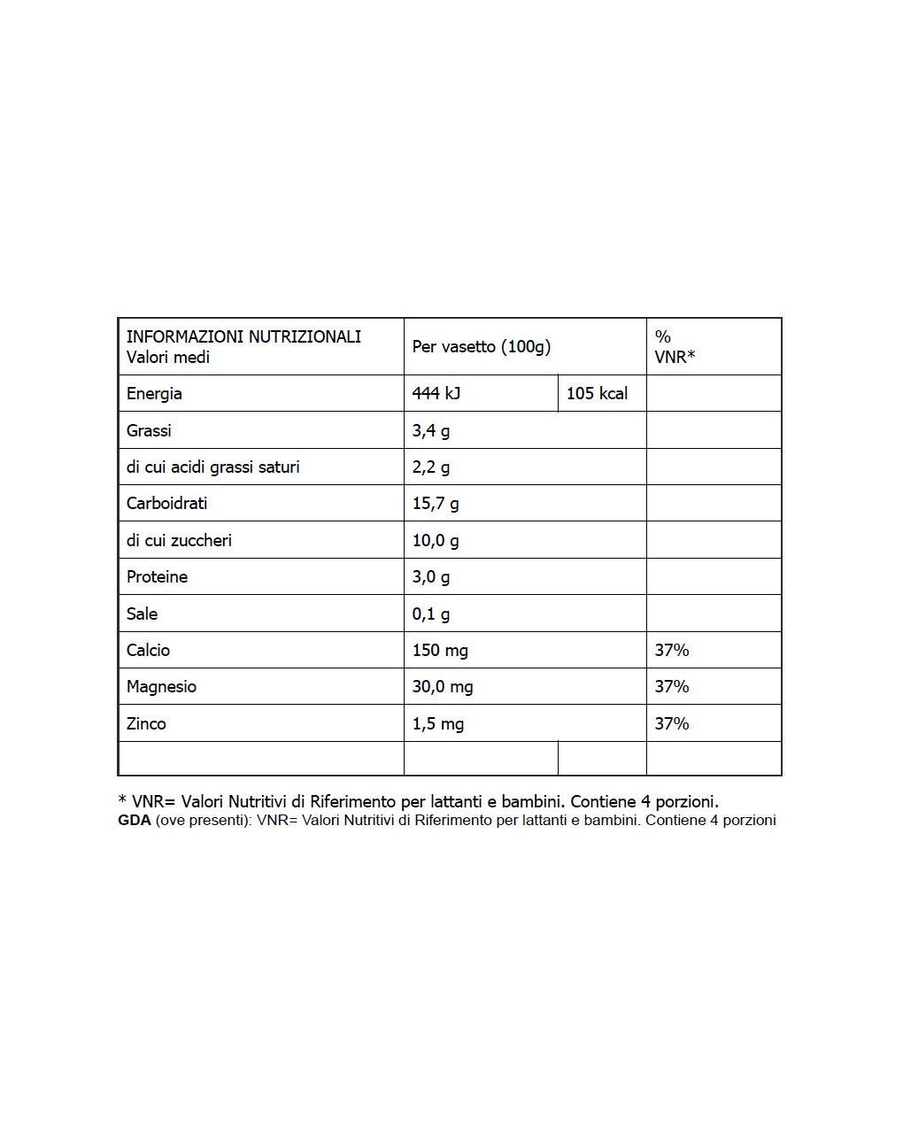 Merenda al latte mio pera 4x100g - nestlè