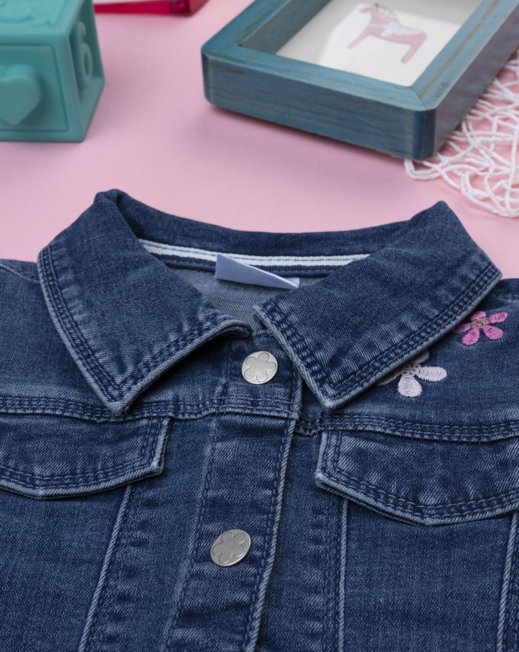 Giubbino denim bimba