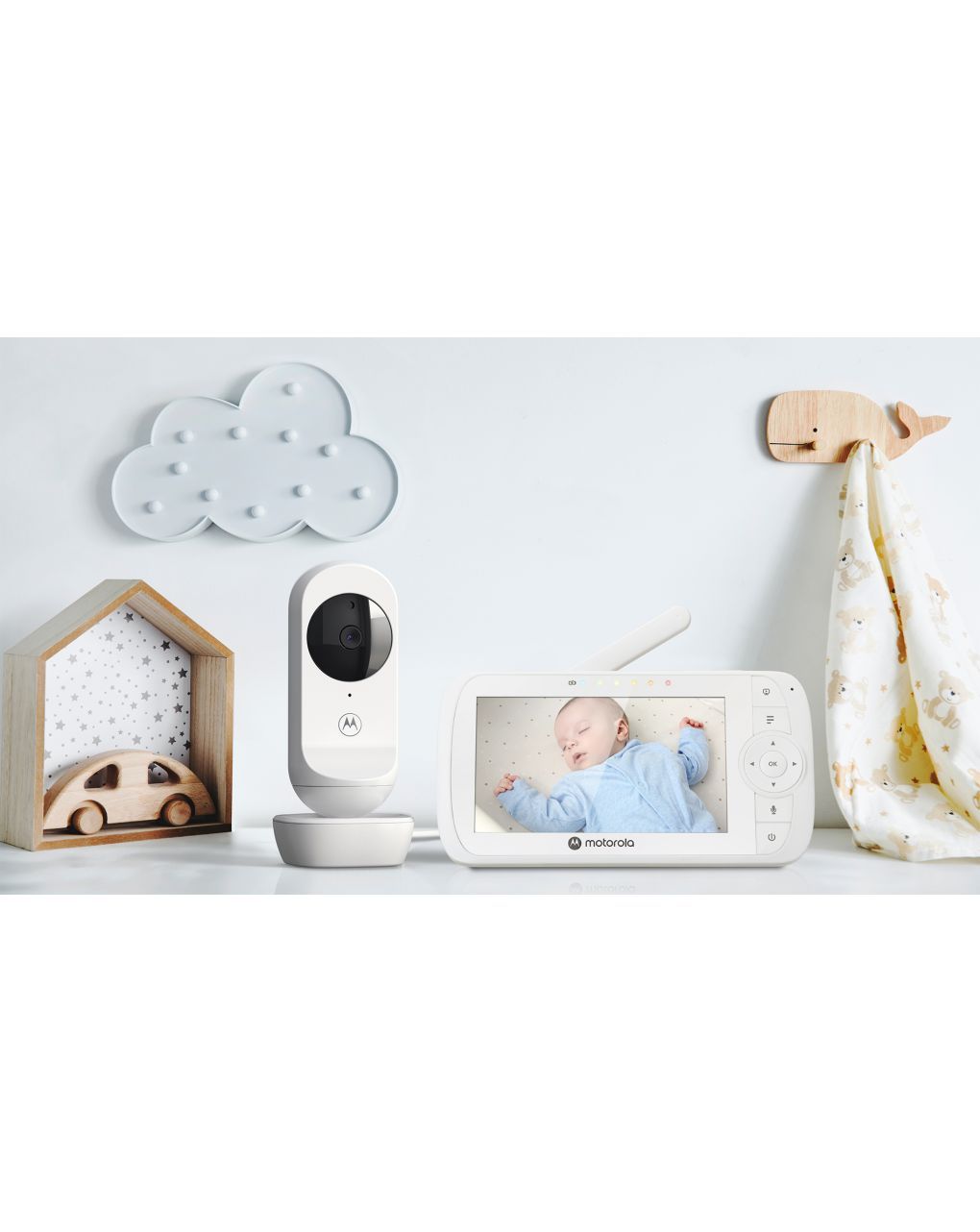Baby monitor vm35 5" wht - motorola