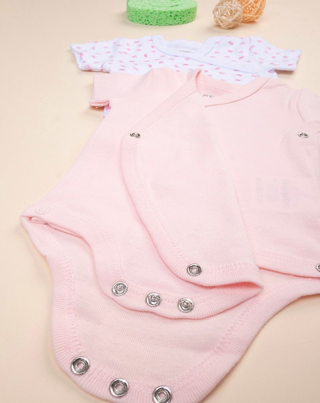 Pack 2 body rosa e bianco con scritta mommy's princess