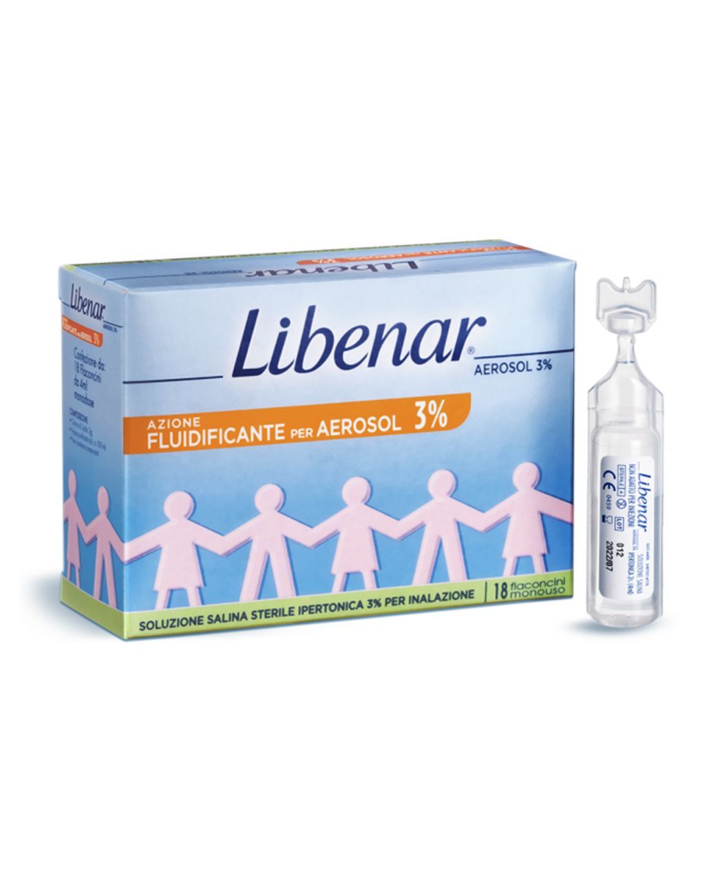 Fiale aerosol ipertoniche 3% 18pezzi 4 ml - libenar