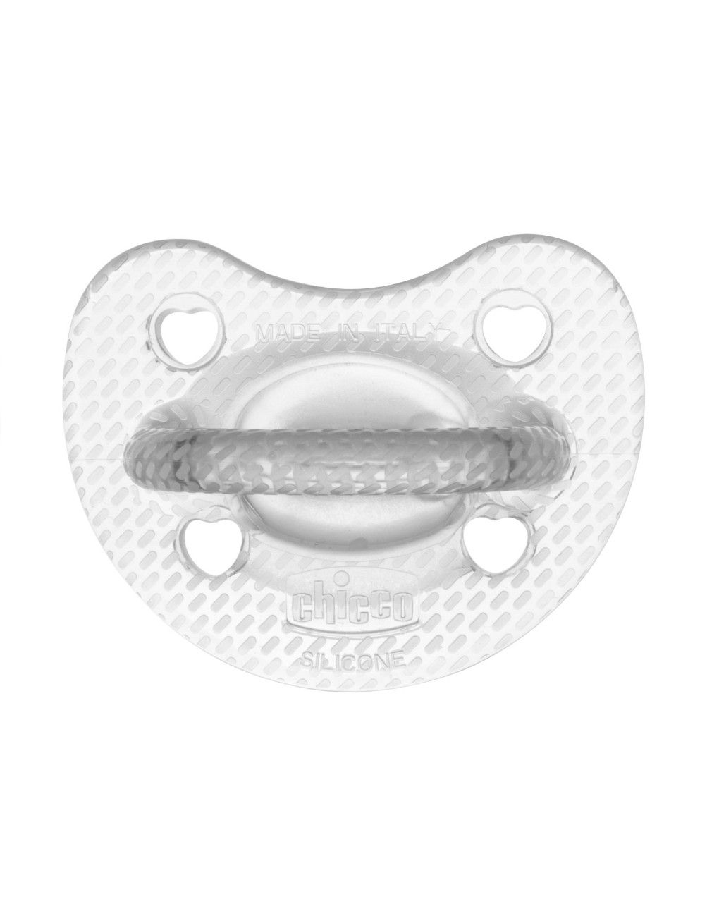 Gommotto silicone luxe 6-16m 2pz arancio/trasparente - chicco