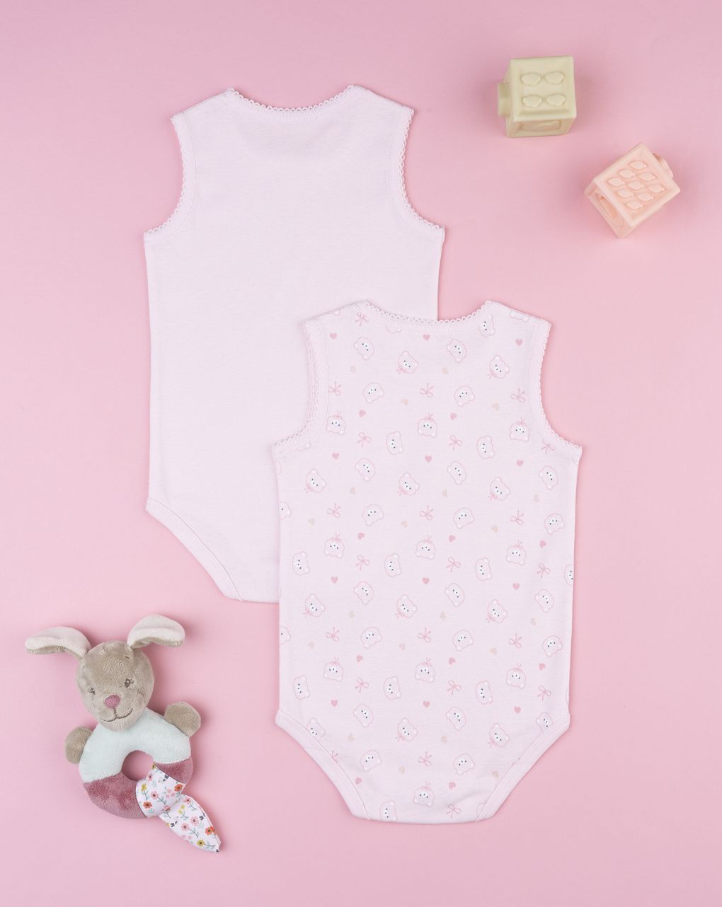Pack 2 body bimba orsi rosa