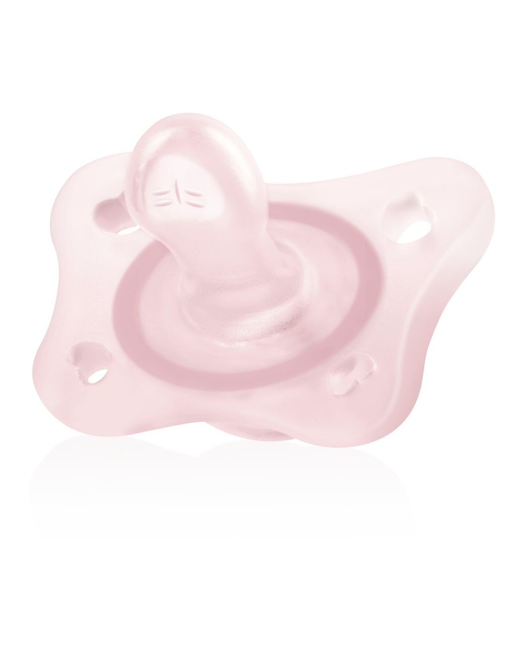 Gommottino silicone rosa 0-2 mesi - 2 pz - chicco