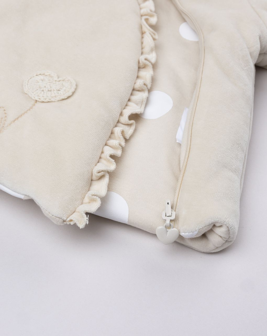 Giubbino bimba beige reversibile