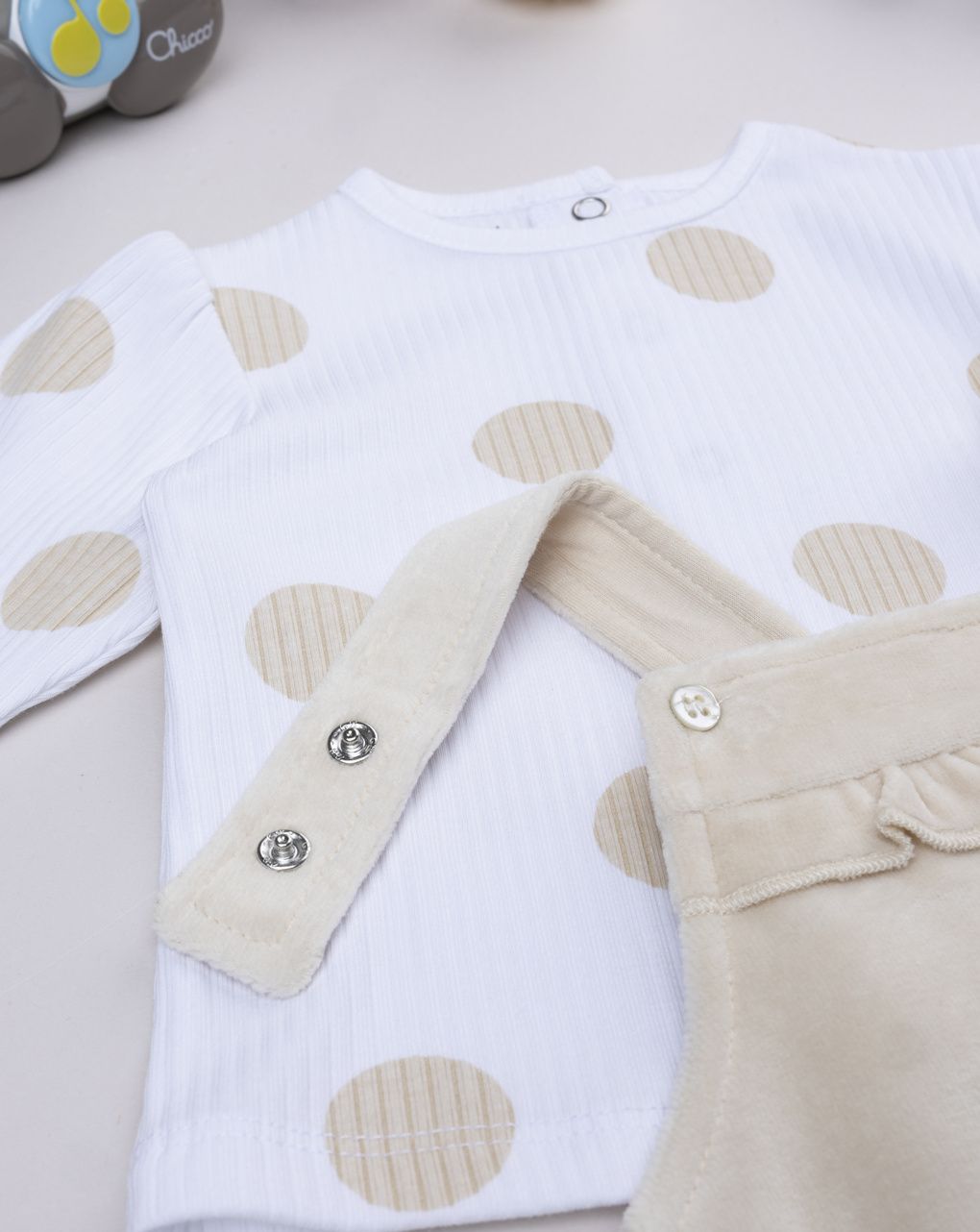 Completo due pezzi neonata coccinella