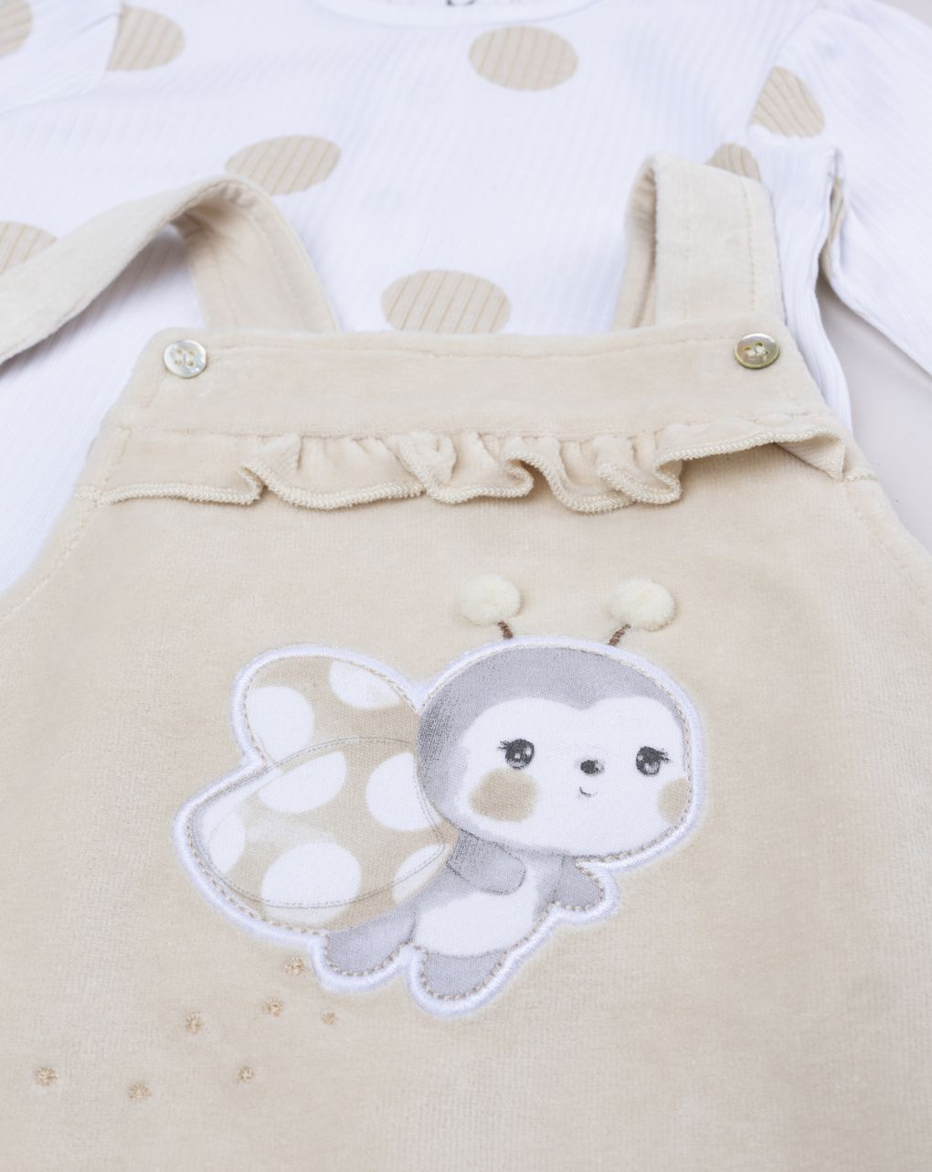 Completo due pezzi neonata coccinella