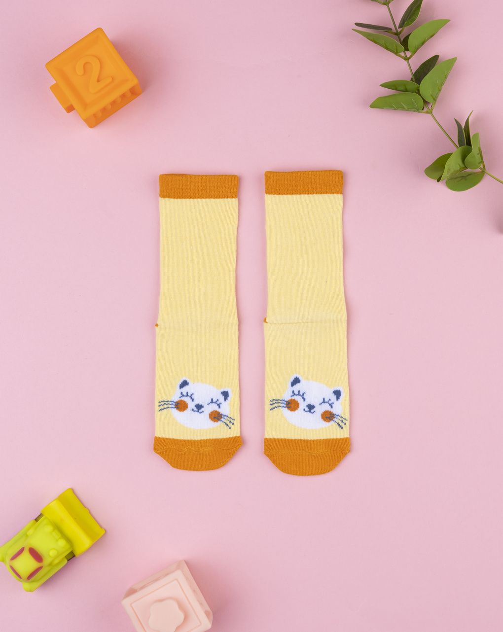 Antiscivolo bimba gialli gatto
