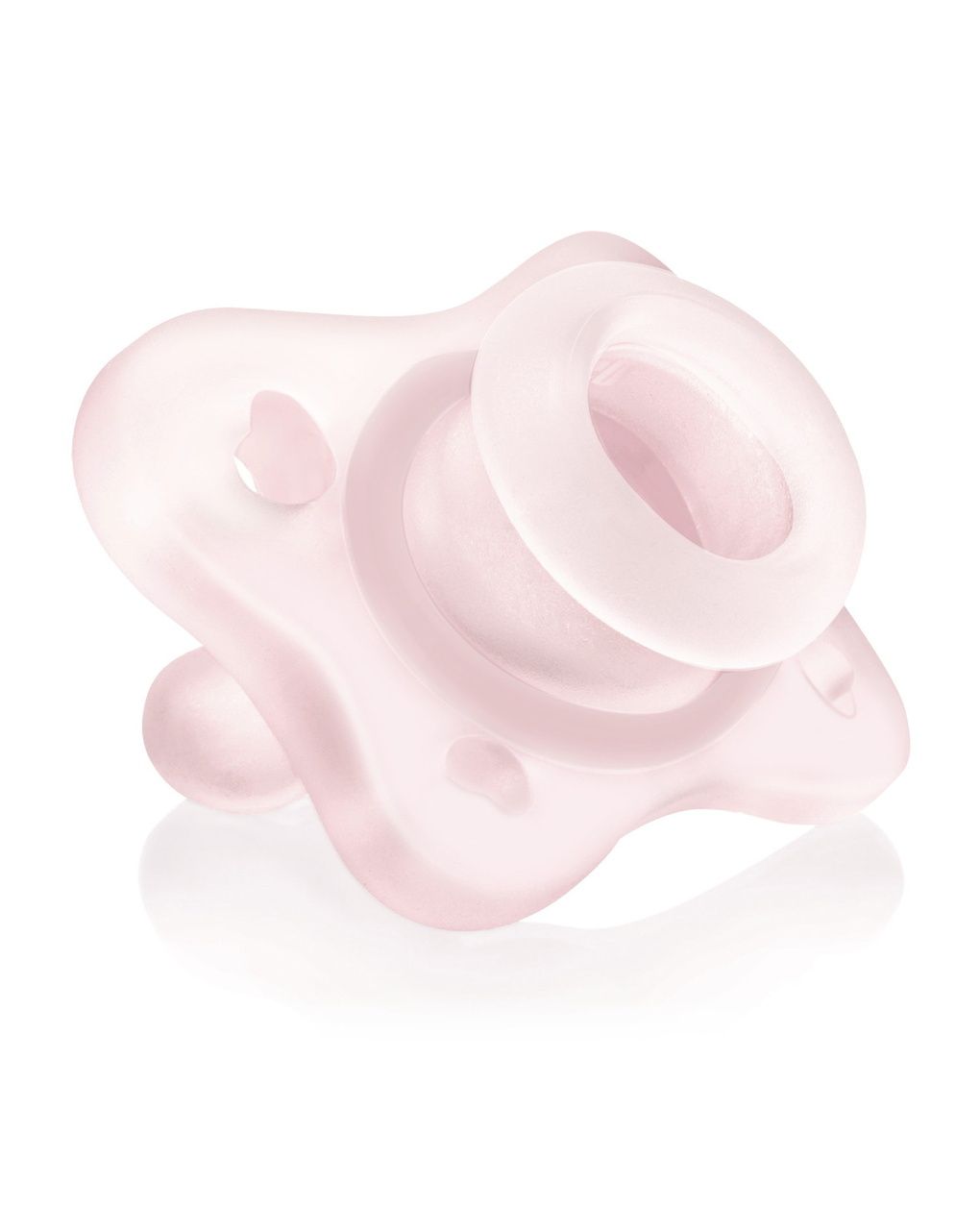 Gommottino silicone rosa 0-2 mesi - 2 pz - chicco