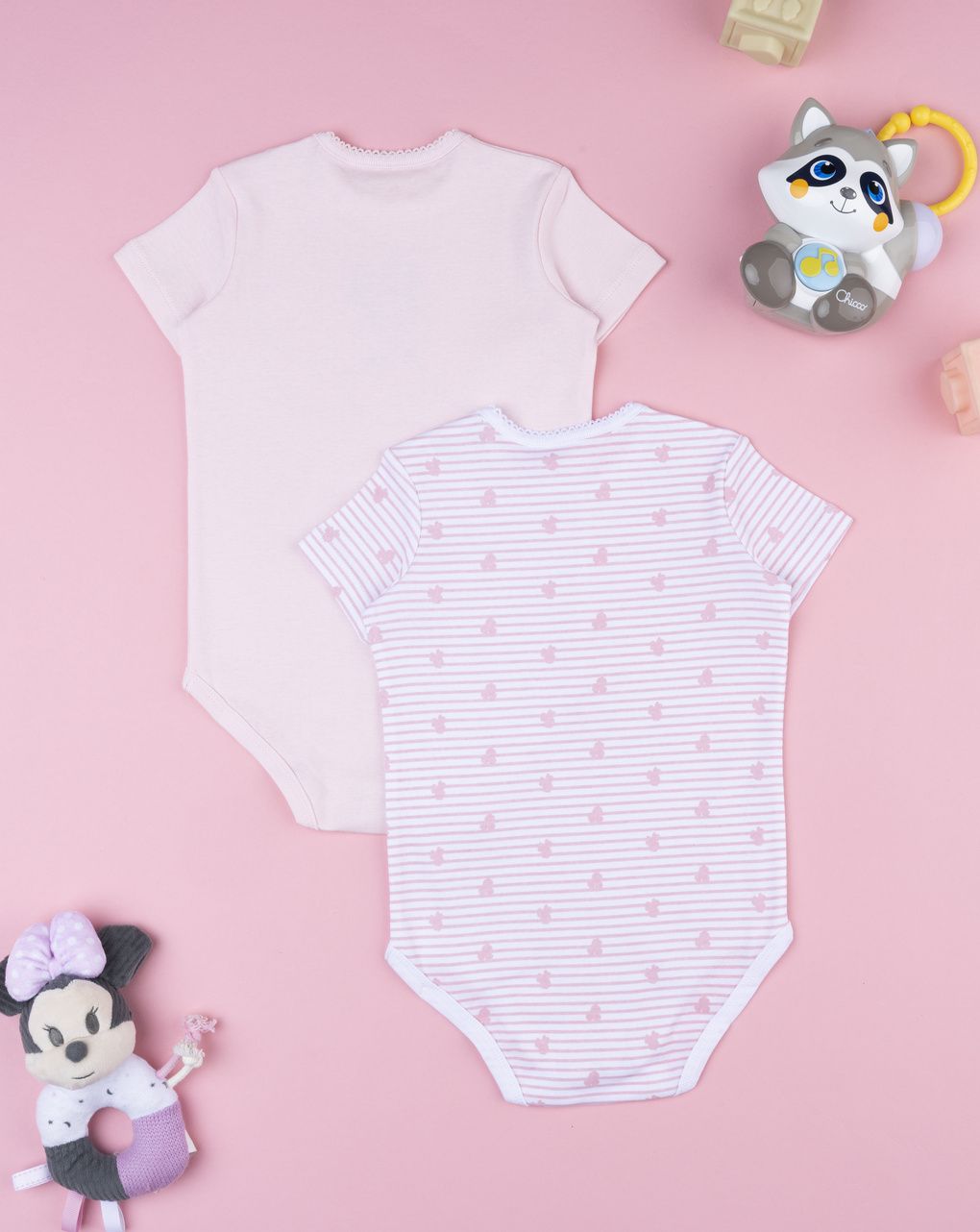Body bimba minnie rosa/bianco