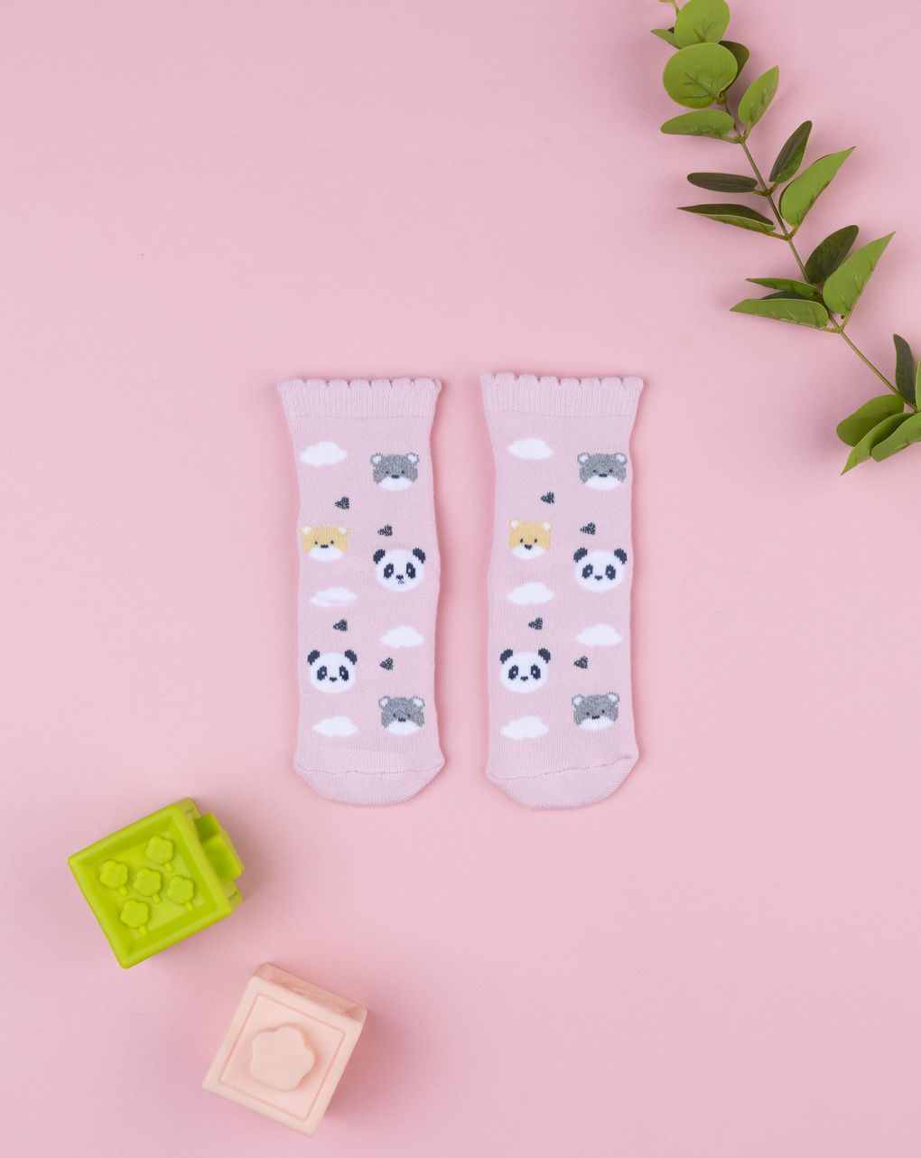 Antiscivolo bimba rosa animaletti