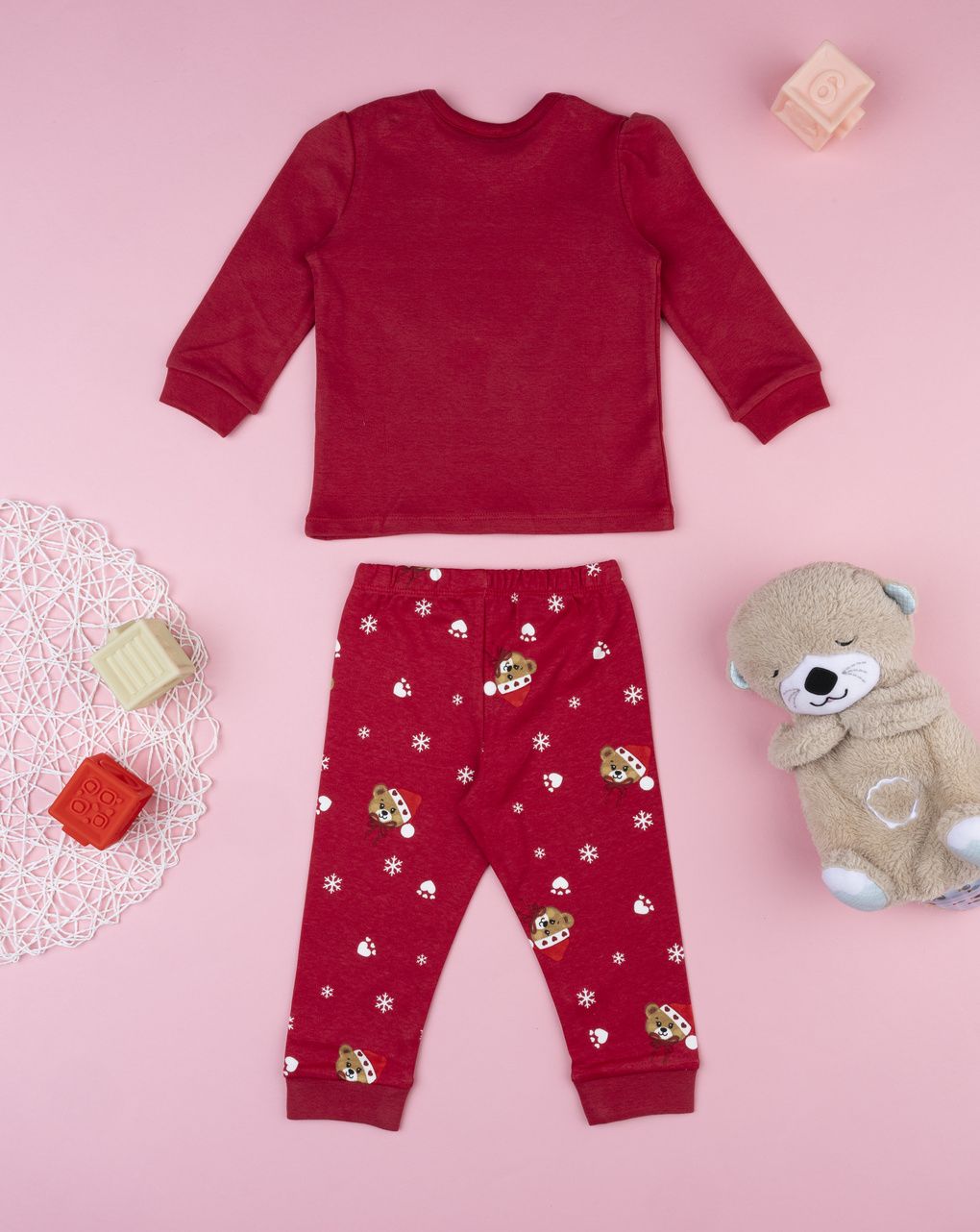 Pigiama natale bimba orso