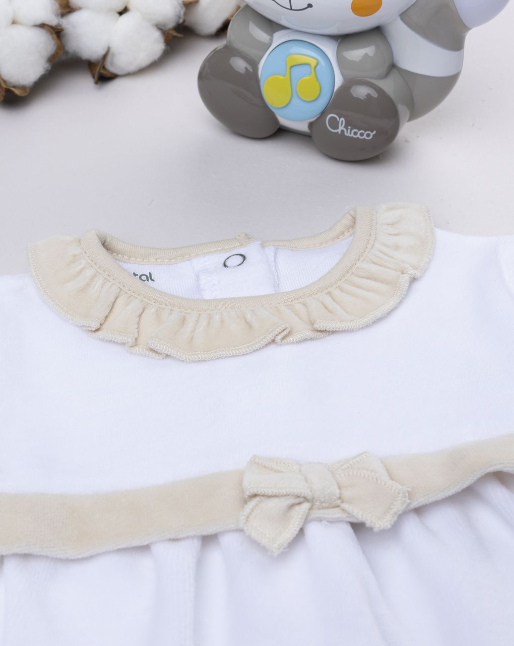 Completo neonata maglia+ghette coccinella