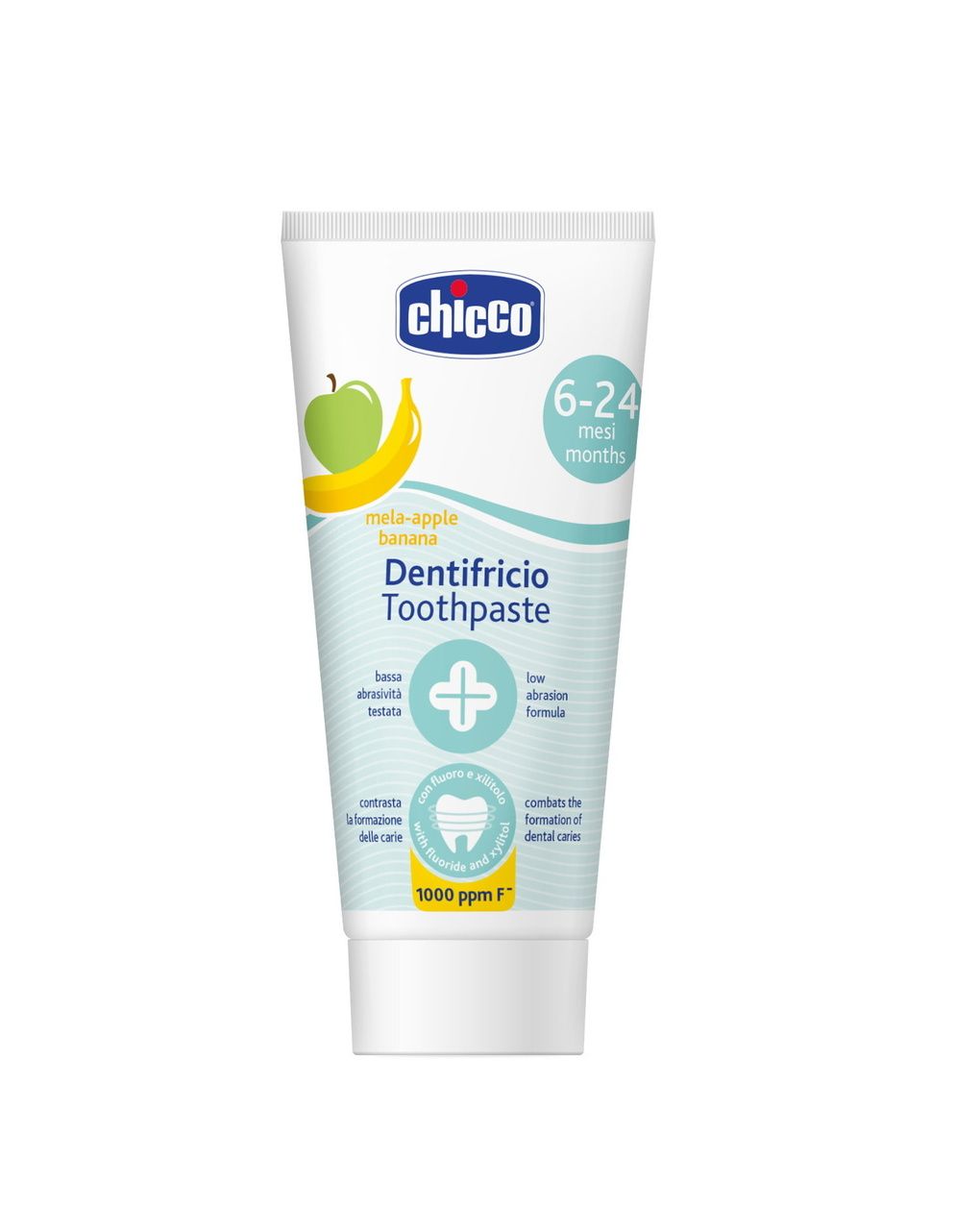 Dentifricio mela banana 50 ml 6m+ con fluoro - chicco