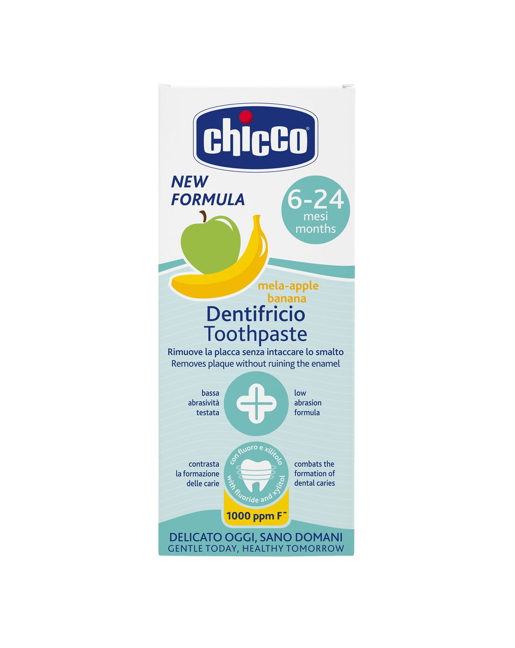 Dentifricio mela banana 50 ml 6m+ con fluoro - chicco