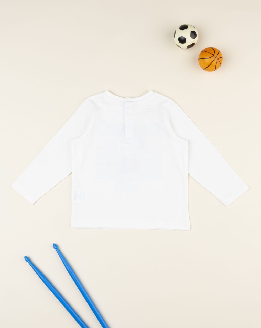 T-shirt bimbo bianca stampata