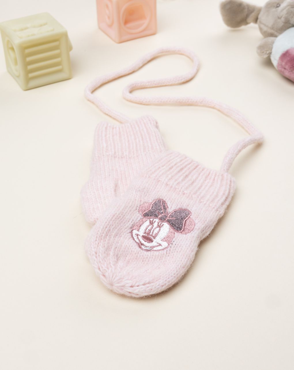 Muffole rosa bambina disney minnie