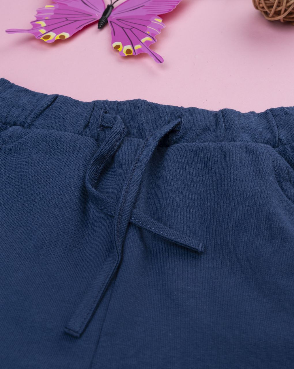 Pantalone bimba blu farfalle