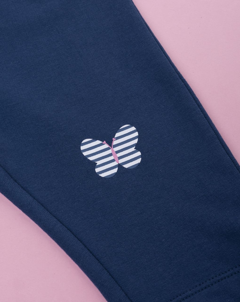 Pantalone bimba blu farfalle